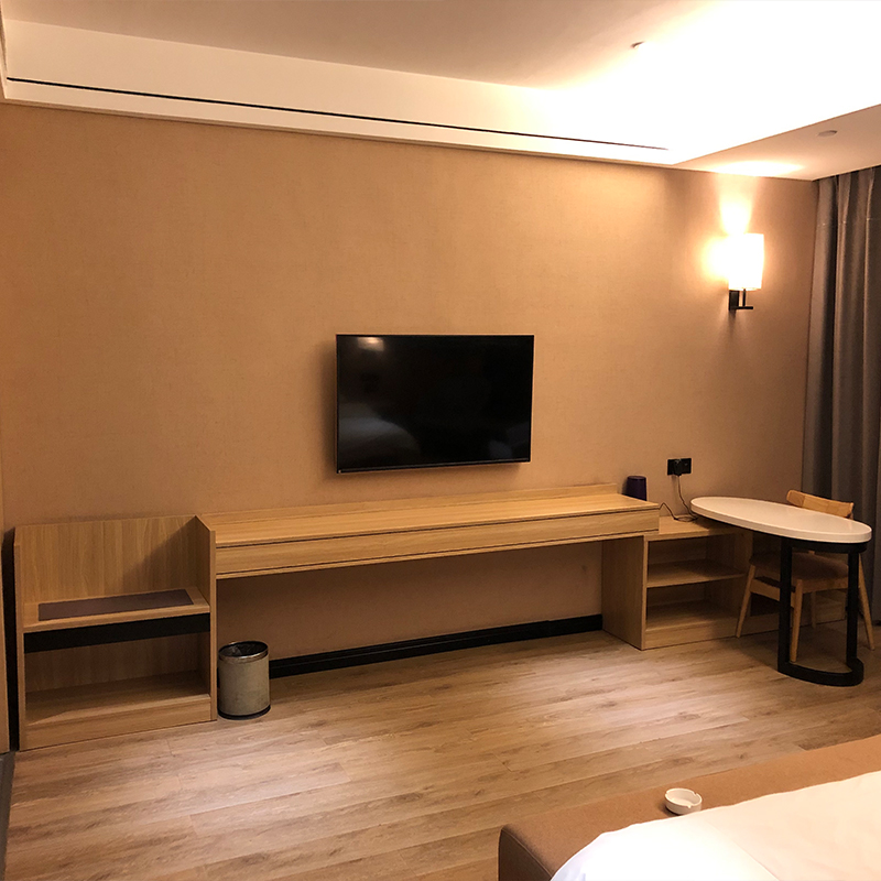 酒店宾馆经济型高低置物架 单身公寓客房家具组合套装桌子电视柜