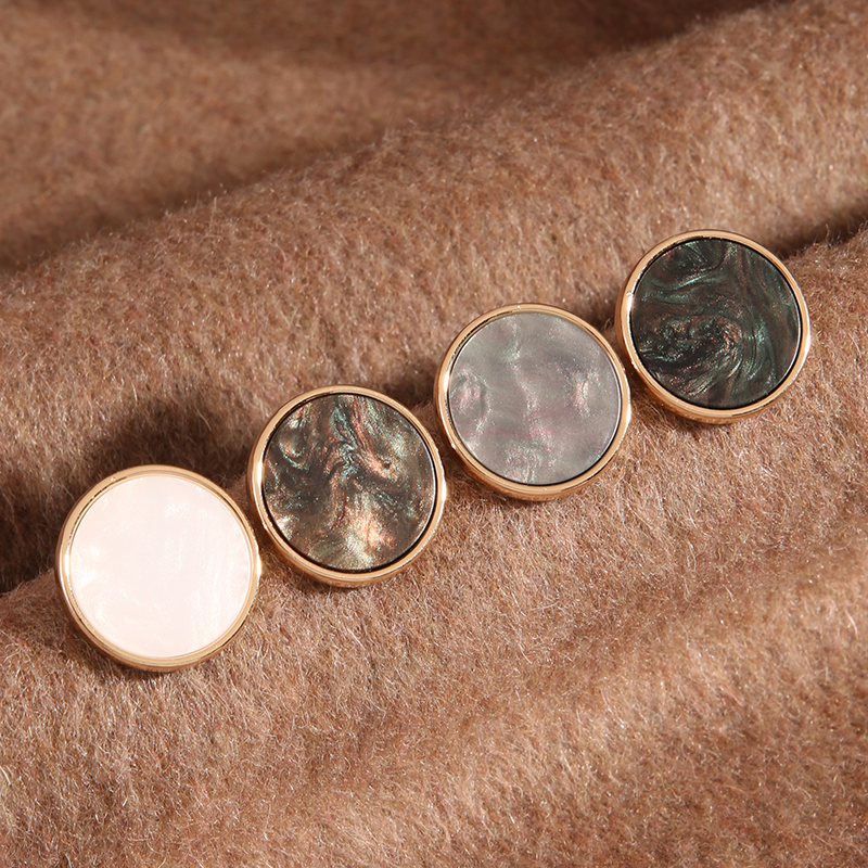 金属平面纽扣男女西服圆形高档