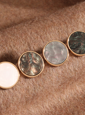 金属平面纽扣男女西服西装圆形高档扣子衣服大衣风衣毛衣钮扣配件