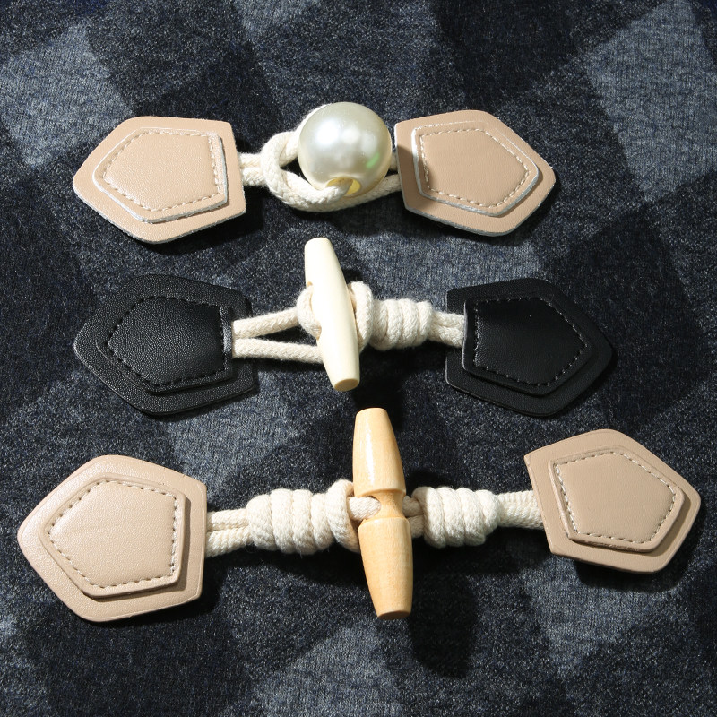 羊绒绳扣牛角对扣绳扣