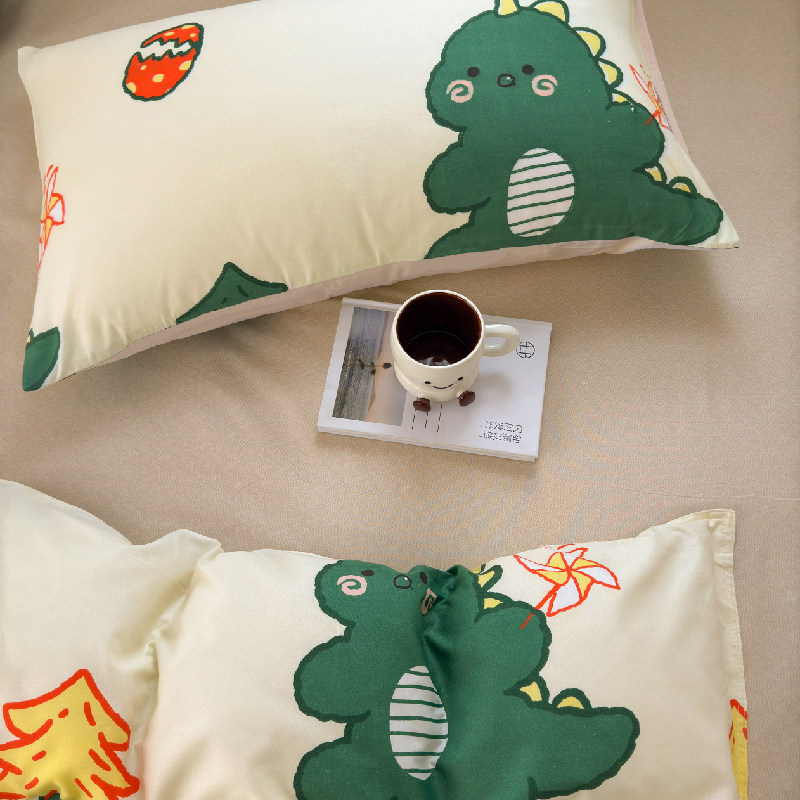 枕套ins简约风枕头套单人学生宿舍床上用品48*74cm家用一对装春季