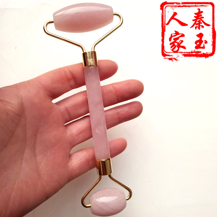 天然芙蓉玉刮痧板粉水晶玉石瘦脸按摩仪美容器通用颈部脸面部女
