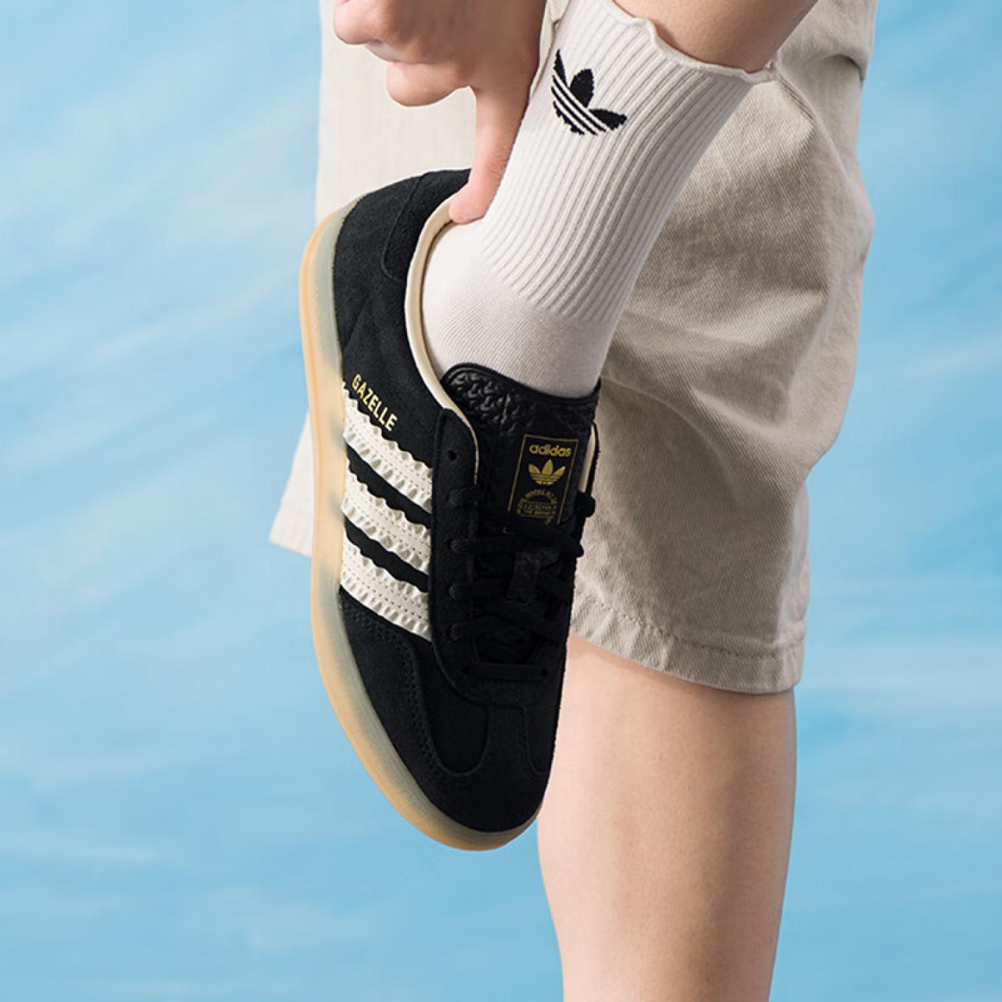 阿迪达斯三叶草女鞋2025运动鞋德训鞋T头板鞋休闲鞋JS1412 JS1413