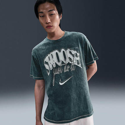 Nike耐克男子T恤Sportswear夏季新款棉质休闲针织短袖HQ9261-390