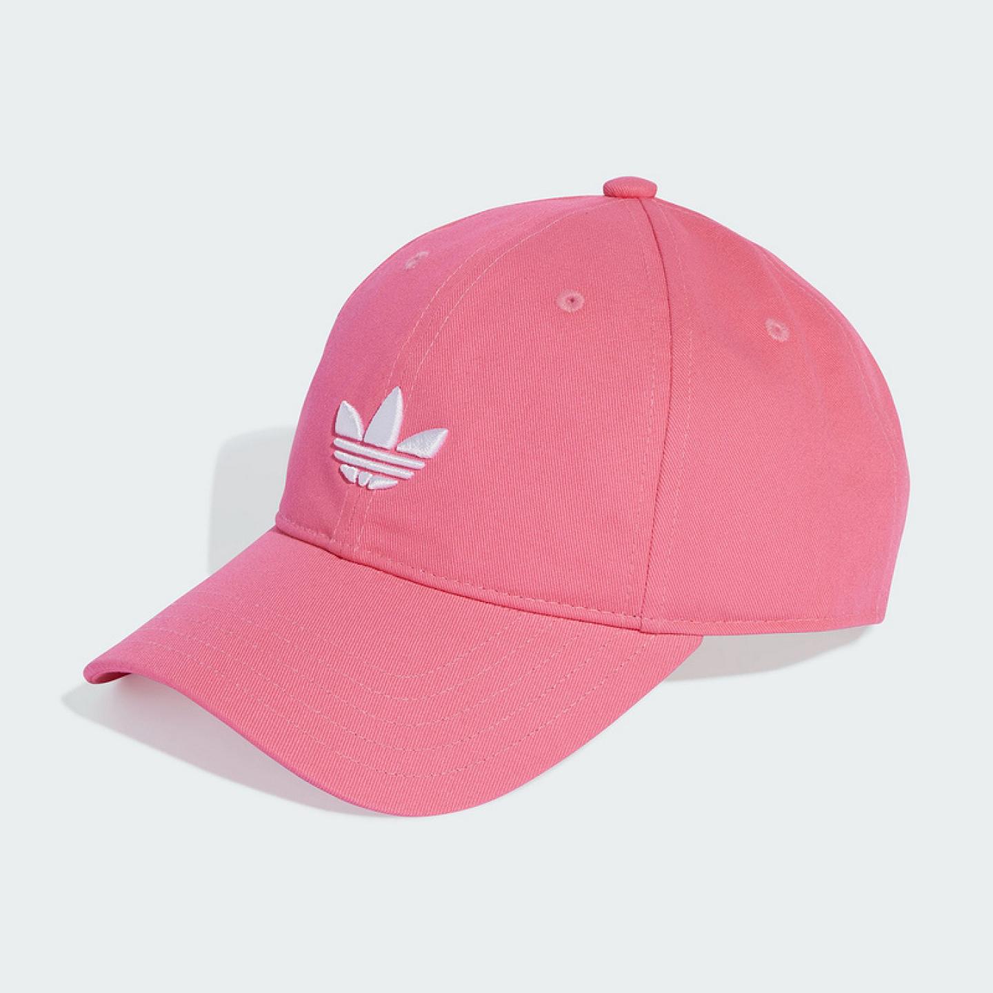adidas阿迪达斯2025秋男女同款运动棒球帽鸭舌帽遮阳帽粉色JY5065