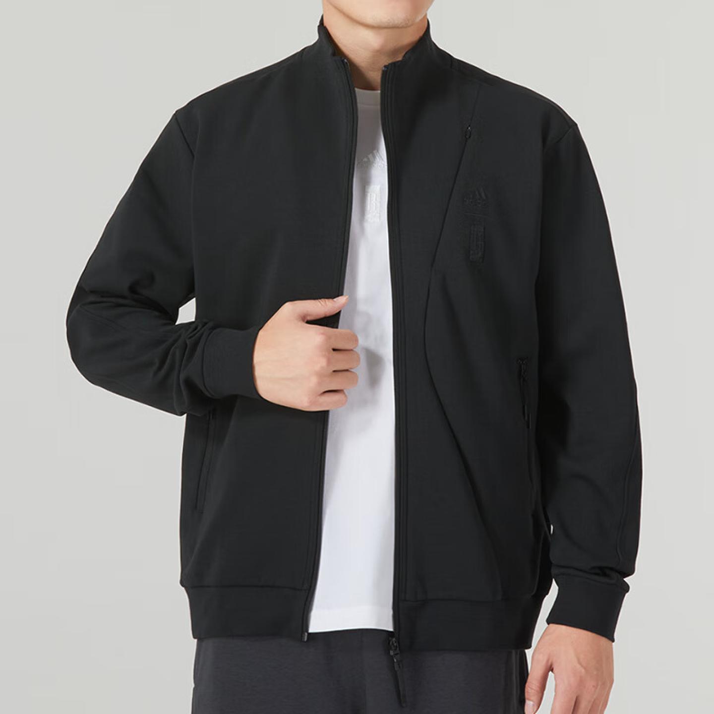 阿迪达斯立领夹克男2023秋