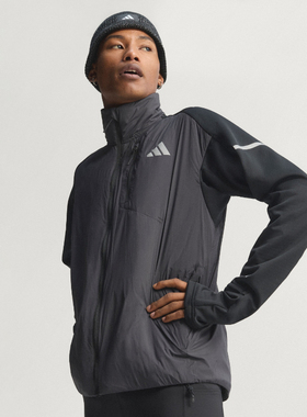 adidas阿迪达斯2025梭织跑步运动休闲夹克外套男装秋冬新款JM5729