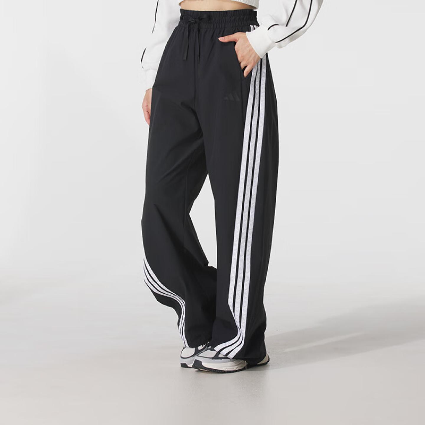 adidas阿迪达斯秋长裤凉感梭织宽松运动休闲香蕉裤KB5223 KB5224