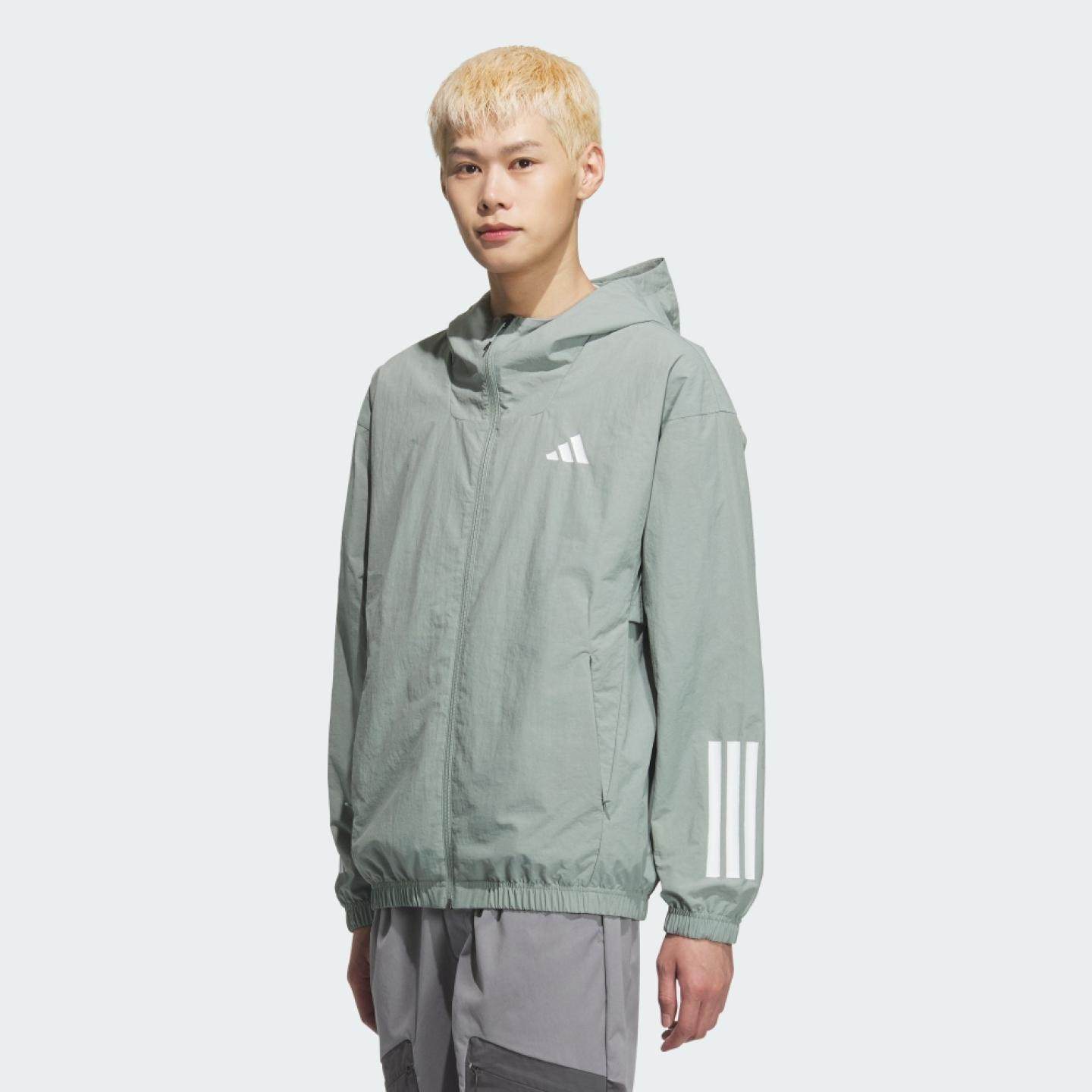 阿迪达斯运动休闲三条纹连帽夹克外套男新款KC3926 KC3927 KC3928