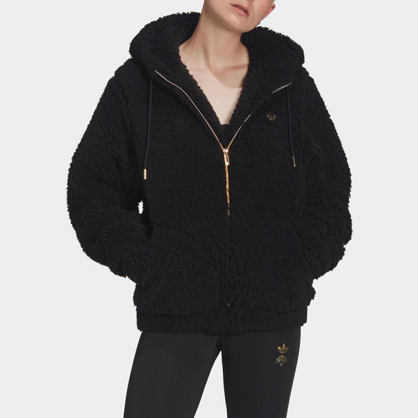 阿迪达斯三叶草女冬季户外羊羔