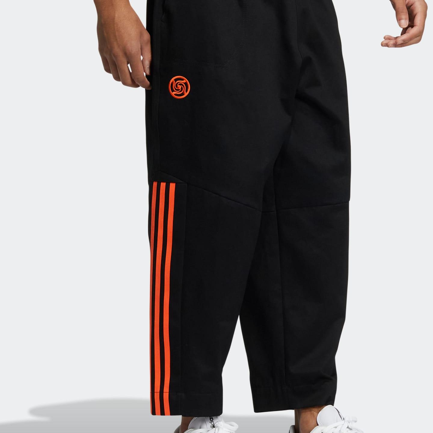 阿迪达斯Neo男裤2022冬季新款咒术回战联名运动休闲九分裤 HZ2428