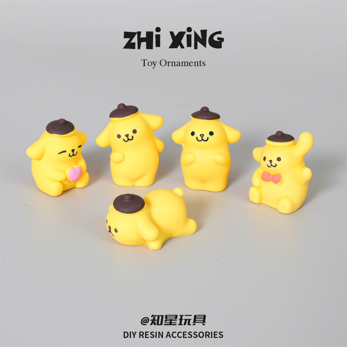 仿真微缩迷你造型立体布丁狗