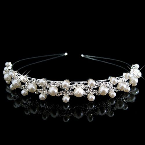 韩式新娘水钻珍珠发箍儿童发饰