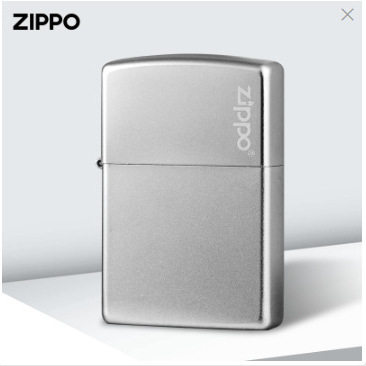 Zippo芝宝正品防风打火机205缎砂竖标经典复古款送礼批发zippo