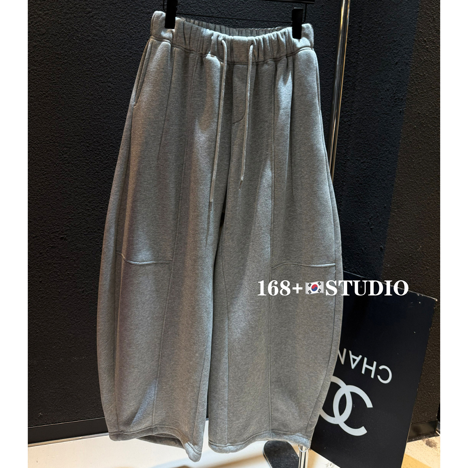 高腰弯刀阔腿裤女加绒加厚宽松韩版洋气时尚休闲裤设计感小众百搭,女装/女士精品,休闲裤,淘宝优惠券,粉丝福利购,淘宝优惠卷