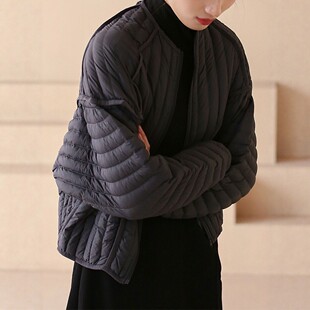 冬日不臃肿！轻薄茧型高端短款鹅绒服 冬季日韩风90白鹅绒羽绒服