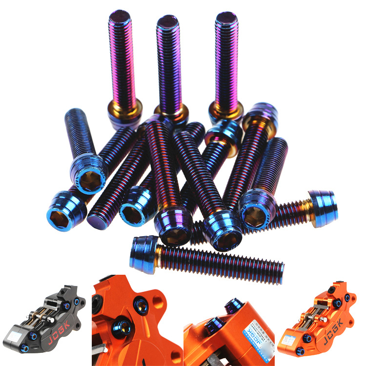 SHCS 304 Stainless steel fired titanium M8*40mm Large abalone HF6 Brake calipers Assemble Screwin the Motorcycle/Equipment/Fitting , Motorcycle Maintenance decoration , Cap Accessories  category - from Buy2taobao.com to provide professional Taobao agent buy service