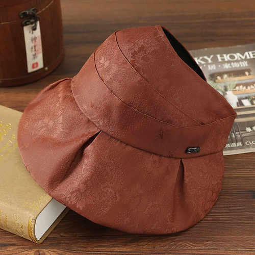 遮阳防晒空顶高端桑蚕丝香云纱