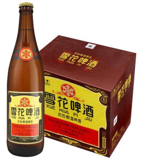 雪花啤酒snowbeer经典沈阳老雪口感醇厚12度容量劲道足640ml*12瓶