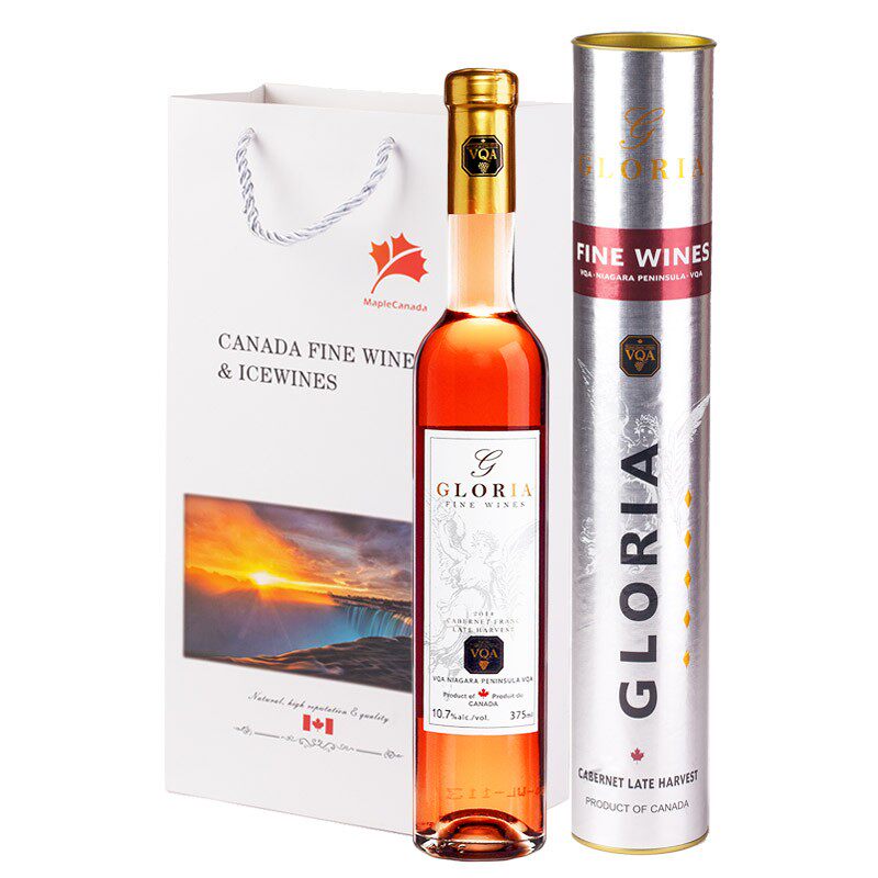 加拿大原瓶进口 辉煌Gloria冰酒庄园VQA晚收红甜白葡萄酒375ml