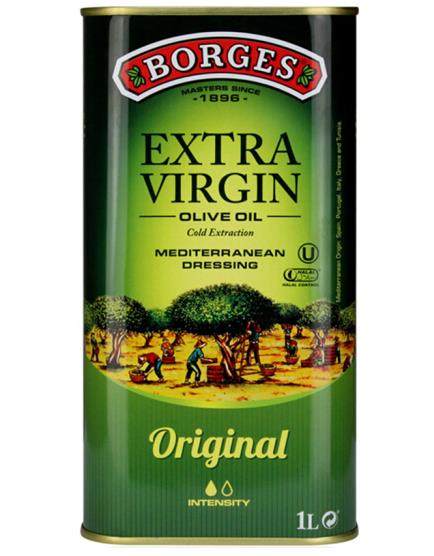 西班牙 伯爵borges初榨橄榄油 原装进口食用油  1l 铁听
