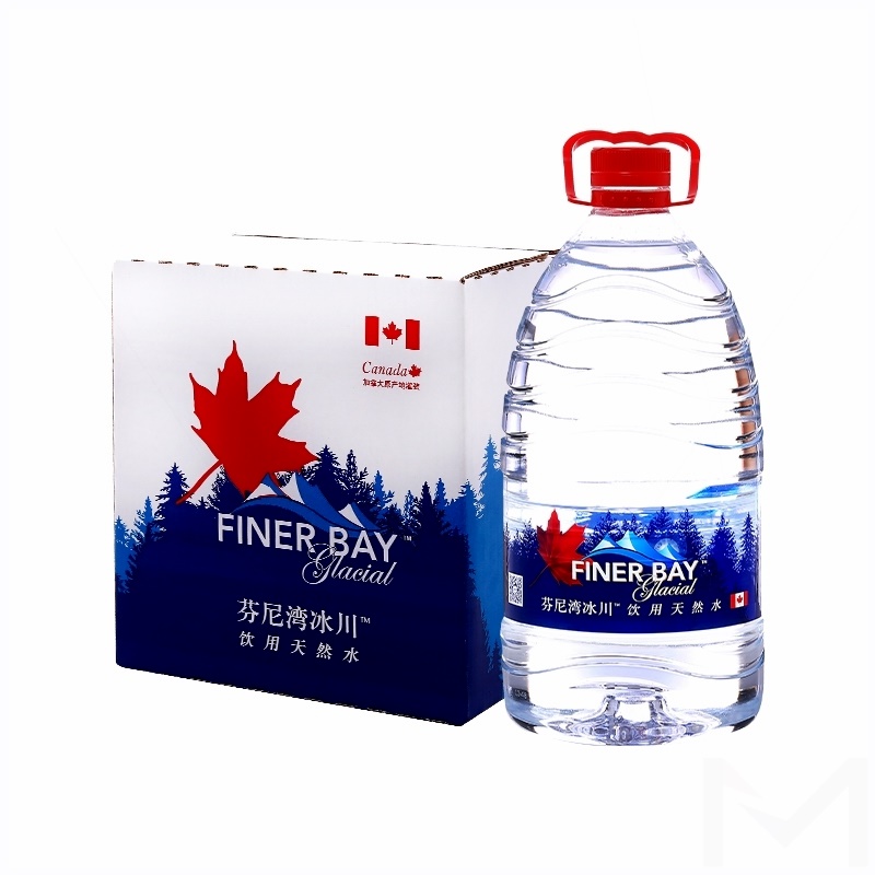 芬尼湾fannybay加拿大进口饮用天然水大桶家庭装矿泉水5lx4大瓶