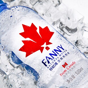 芬尼湾(FANNY)加拿大进口饮用天然水520ML*24瓶整箱