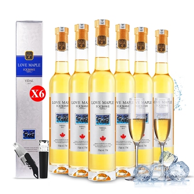 加拿大冰酒ICEWINE原装进口VQA派利特瑞威代尔冰白葡萄375mlx6支