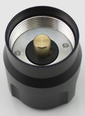 C8LED强光手电筒绿色尾盖按钮底座后盖铜柱尾部按键开关总成