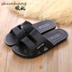 拖鞋 顺航居家凉拖女夏季 男防滑软底浴室家用情侣室内外穿实心老式