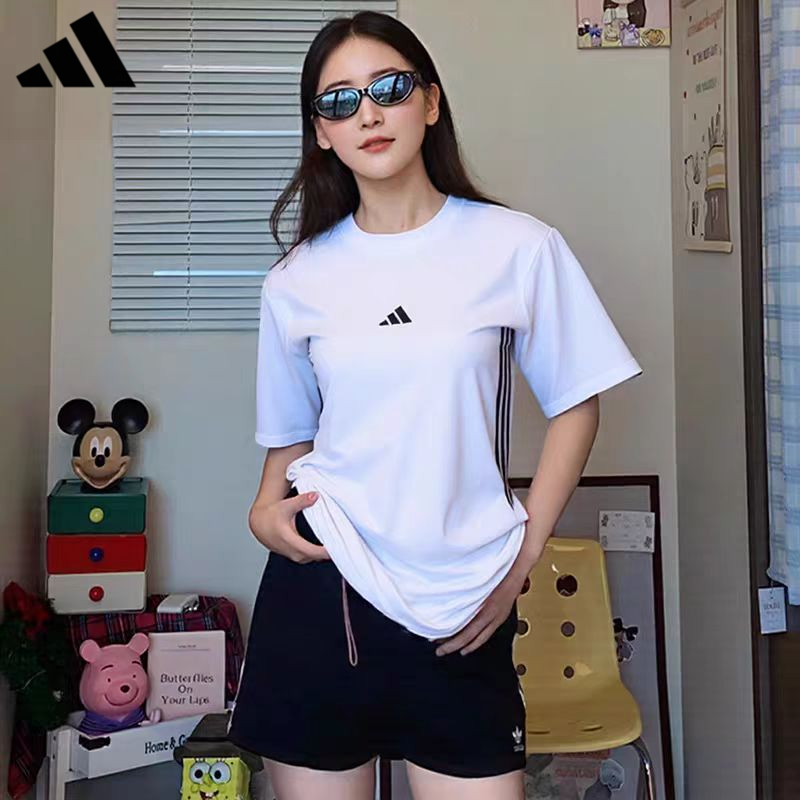 阿迪达斯女子纯棉短袖