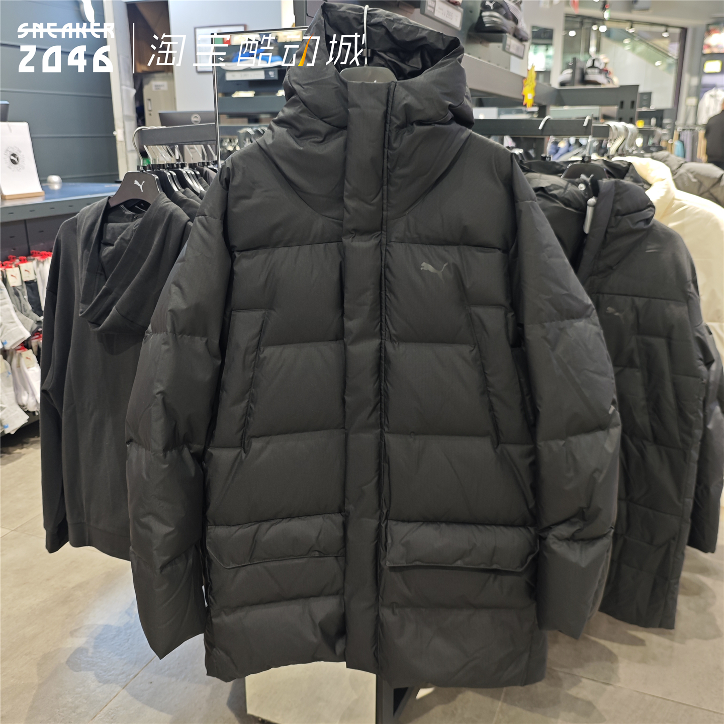 加厚中长款保暖防风休闲羽绒服