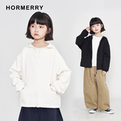 儿童口袋连帽外套中大童薄款 新款 休闲学院风卫衣 2026春季 赫米童装