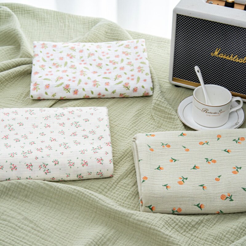 全棉四季通用手工制作散剪母婴级纯棉双层纱布料柔软透气布头亲肤