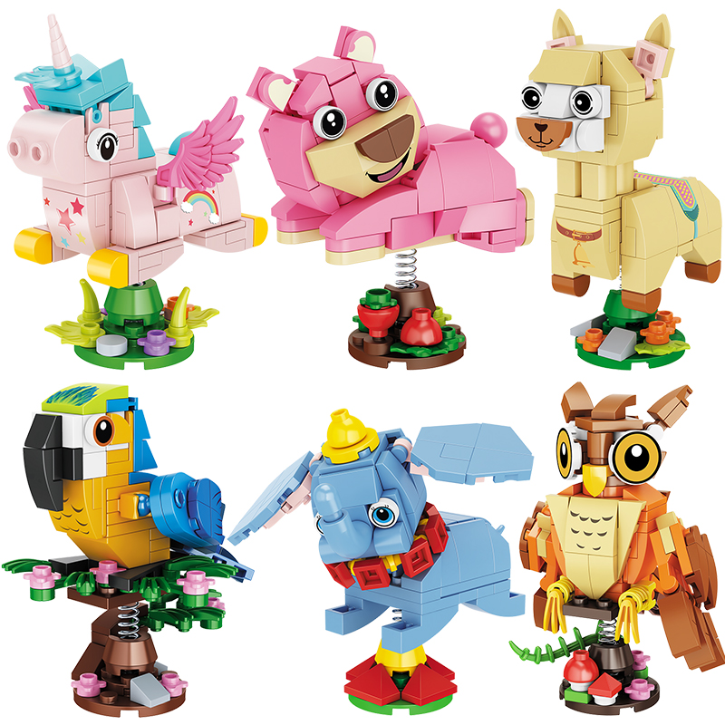 可晃动摇摇乐拼装积木