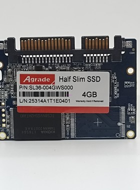 Agrade 工业级 Half-Slim固态硬盘 4GB 宽温SLC SL36-004GWS000