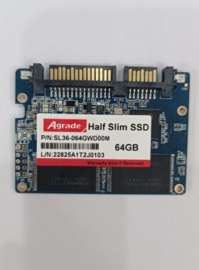 Agrade工业级 Half-Slim固态硬盘64GB 宽温MLC  SL36-064GWD00M