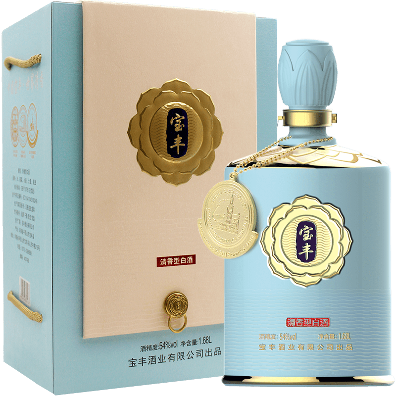 宝丰清香酒 54度纪念小封坛1.68l*1瓶 礼盒装白酒
