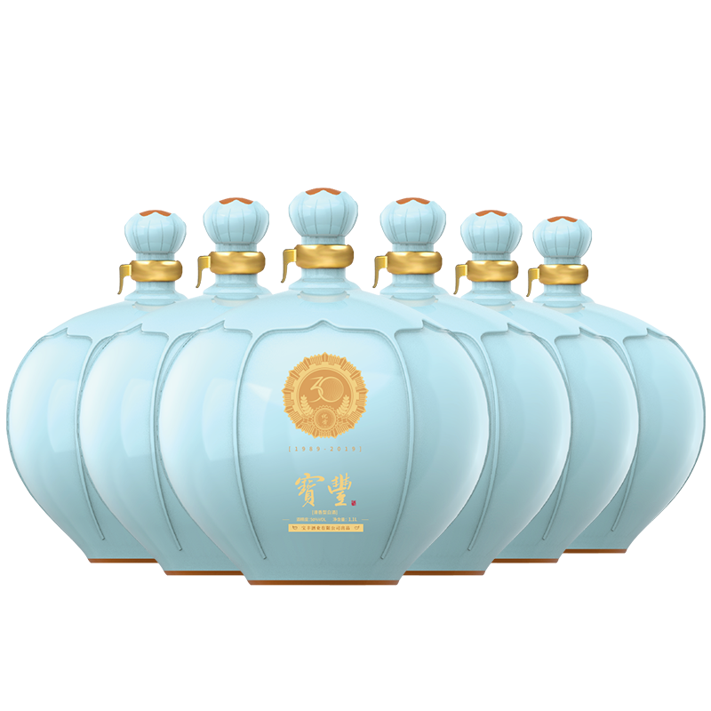 【酒厂自营】宝丰清香优质30白酒1100ML*6坛酒50度白酒整箱