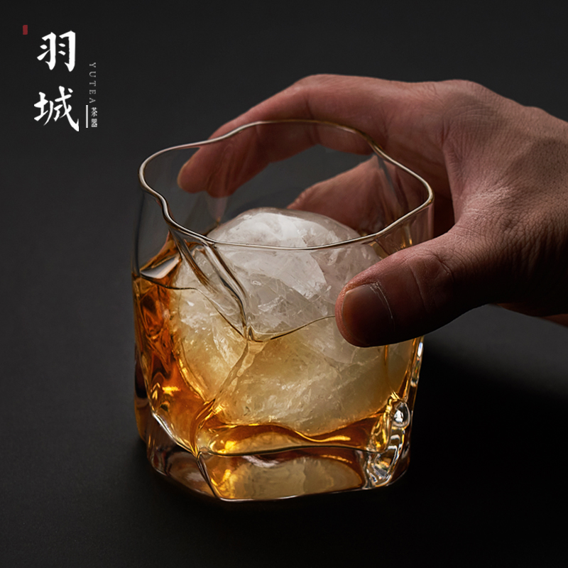 手工无接缝威士忌酒杯水晶玻璃