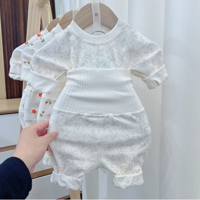 宝宝纯棉a类春季秋衣裤分体套装