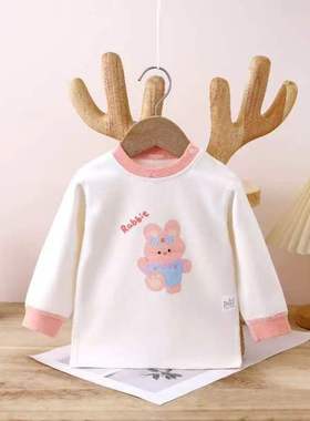 宝宝A类秋衣秋冬新款15036小月龄婴儿舒适亲肤内搭睡衣家居上衣