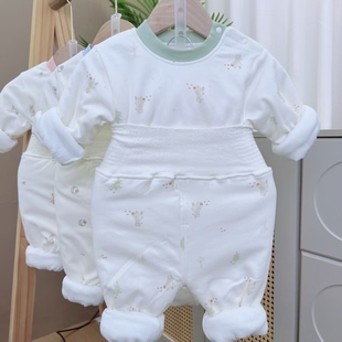 宝宝秋冬120g厚棉33078棉服高腰套装婴儿秋冬保暖套装婴幼儿套装