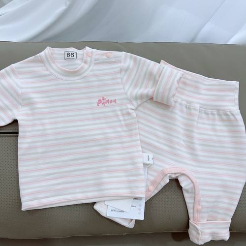 宝宝A类屁屁裤分体套装2506婴幼儿免脱舒绒秋衣秋裤家居服套装