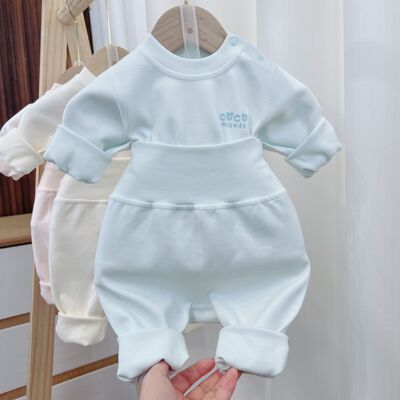 婴儿高腰屁屁裤款33007宝宝舒绒棉透气护肚婴儿衣服四季款