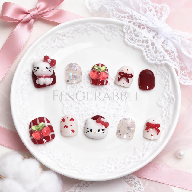 儿童手工美甲穿戴甲立体精致卡通女孩美甲贴套装指甲贴无毒无味,彩妆/香水/美妆工具,穿戴甲/甲片,淘宝优惠券,粉丝福利购,淘宝优惠卷