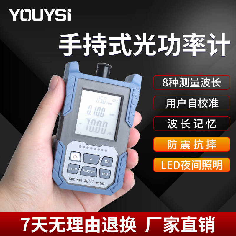 YOUYSI迷你光功率计8波长