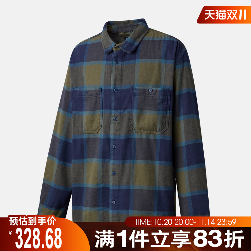 VANS范斯男子Larkspur Plaid 运动休闲长袖衬衫VN000P7ZF0O