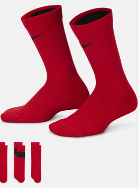 NIKE耐克大童Y NK ELITE CREW 3PR 144休闲袜子CW6063-657