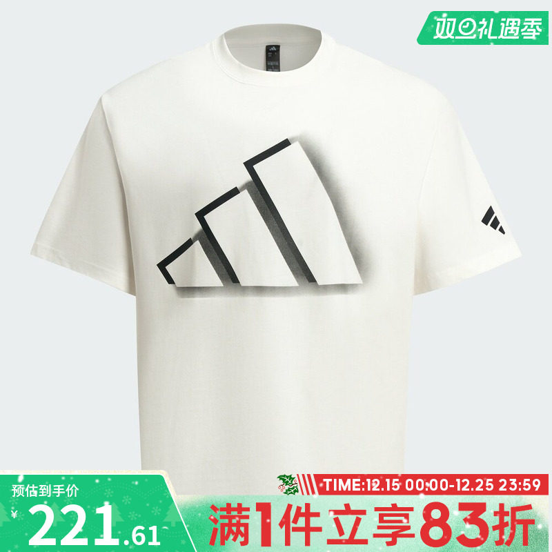 adidas阿迪达斯男子FUSTL GFX TEE 2运动休闲短袖T恤KF6201